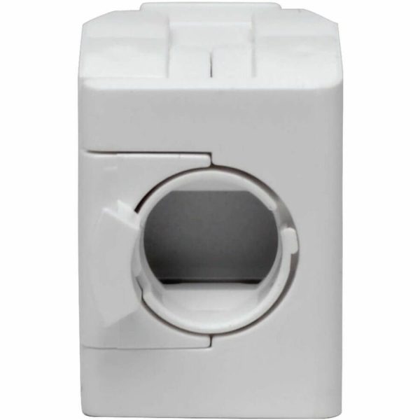 Eaton Tripp Lite Series Keystone Jack Cat6/Cat5e, RJ45, Shuttered, Dust Cap - Toolless, PoE/PoE+ Compliant, White, TAA - Image 2