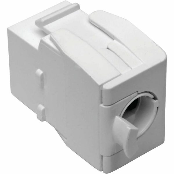 Eaton Tripp Lite Series Keystone Jack Cat6/Cat5e, RJ45, Shuttered, Dust Cap - Toolless, PoE/PoE+ Compliant, White, TAA - Image 5