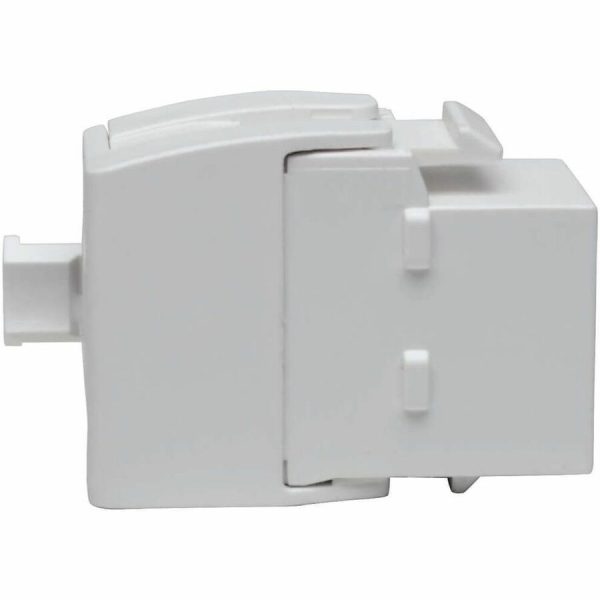 Eaton Tripp Lite Series Keystone Jack Cat6/Cat5e, RJ45, Shuttered, Dust Cap - Toolless, PoE/PoE+ Compliant, White, TAA - Image 7