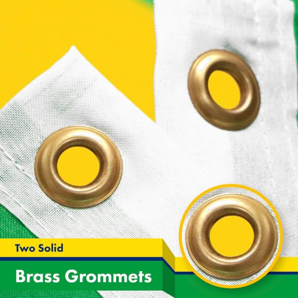 Brazil Brazilian Flag 3x5 Ft 10-Pack 150D Printed Polyester By G128 - Image 2