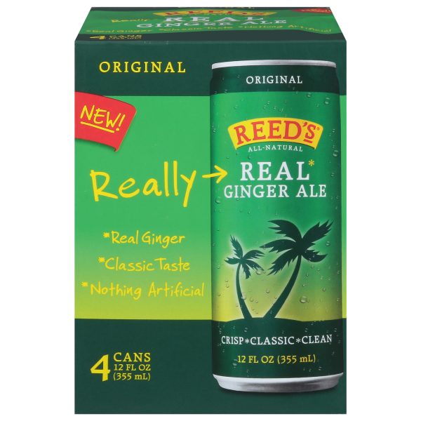Reed's - Ginger Ale Real Sleek - Case of 6-4/12 FZ - Image 3