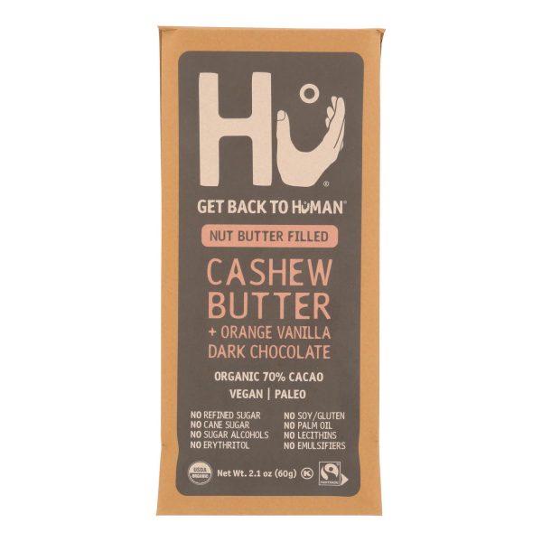 Hu - Dark Chocolate Bar Cashew Butter Orange Vanilla - Case of 12-2.1 OZ - Image 2