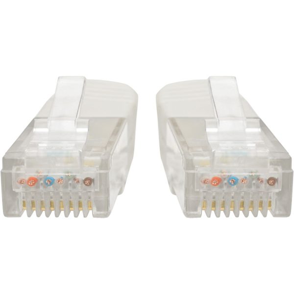 Eaton Tripp Lite Series Cat6 Gigabit Molded (UTP) Ethernet Cable (RJ45 M/M), PoE, White, 25 ft. (7.62 m) - Image 2