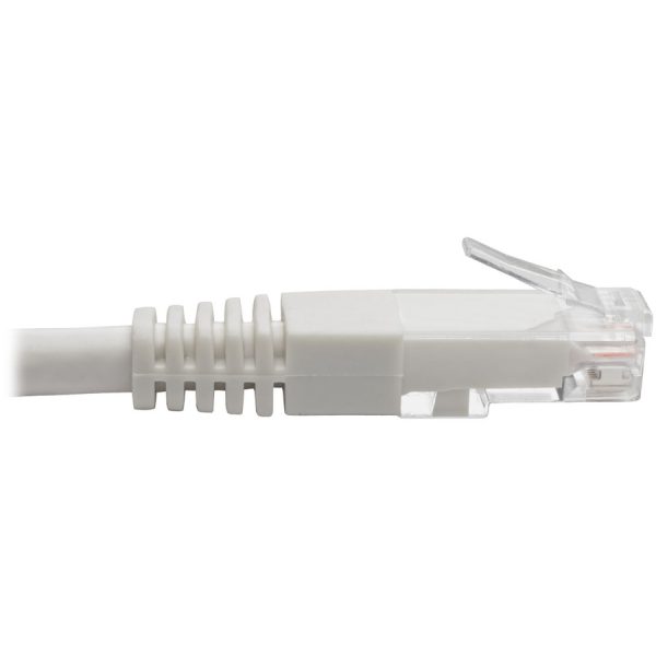 Eaton Tripp Lite Series Cat6 Gigabit Molded (UTP) Ethernet Cable (RJ45 M/M), PoE, White, 25 ft. (7.62 m) - Image 3