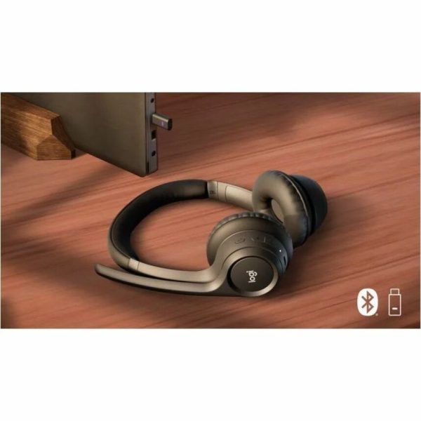 Logitech Zone 305 for Business, Wireless Bluetooth Headset With Microphone, for Microsoft Teams, Compatible With Windows, Mac, Chrome, Linux, iOS, iPadOS, Android, Black - Image 4