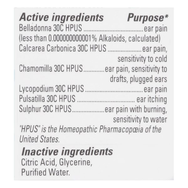 Hyland's - Drops Earache - 1 Each - 0.33 Fluid Ounces - Image 2