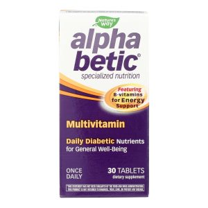 Nature Works Alpha Betic Once-A-Day Multiple Vitamins - 30 Caplets