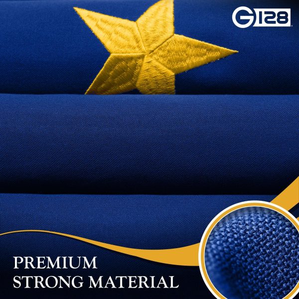 G128 Combo Pack: American USA Flag 3x5 Ft & Alaska Flag 3x5 Ft, Both Embroidered SPUN Polyester, Indoor/Outdoor, Brass Grommets - Image 4