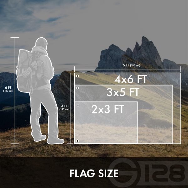 G128 COMBO PACK: American Flag Single Sided 3x5 Ft & California State Flag Double Sided 3x5 Ft, Both Embroidered Polyester - Image 9
