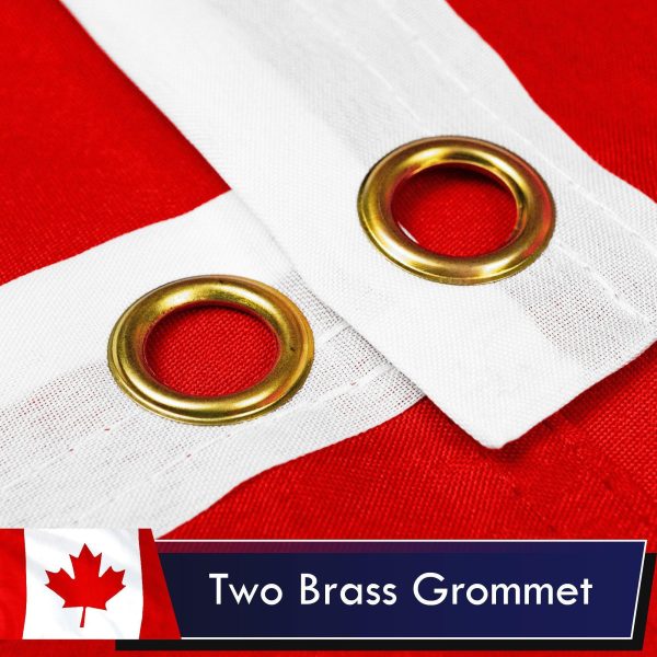 Canada Canadian Flag 3x5 Ft 3-Pack Printed Polyester By G128 - Image 2