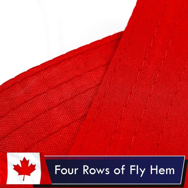 Canada Canadian Flag 3x5 Ft 3-Pack Printed Polyester By G128 - Image 5