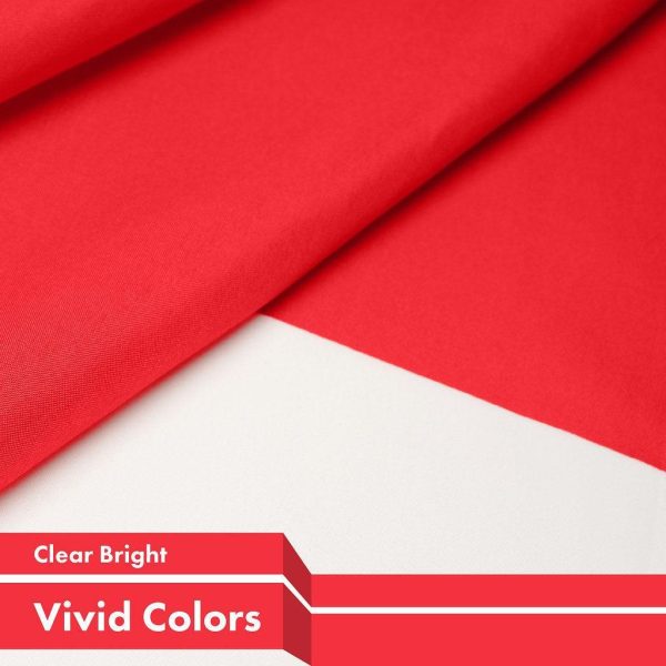 G128 Indonesia Indonesian Flag | 3x5 feet | Printed 150D - Indoor/Outdoor, Vibrant Colors, Brass Grommets, Quality Polyester, Much Thicker More Durable Than 100D 75D Polyester - Image 3