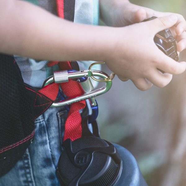 Revel Kid Carabiner Clip   Set of 10 Locking Multicolor D Shape 3 inch Clips - Image 5