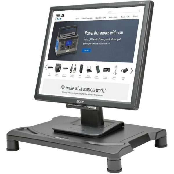 Eaton Tripp Lite Series Universal Monitor Riser, Height-Adjustable, Black, TAA - Image 2