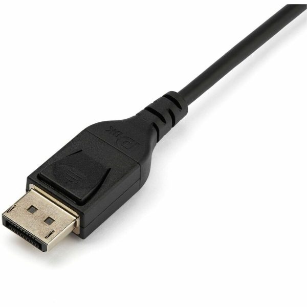 StarTech.com 2 m VESA Certified DisplayPort 1.4 Cable - 8K 60Hz HBR3 HDR - 6 ft Super UHD 4K 120Hz - DP to DP Slim Video Monitor Cord M/M - Image 2