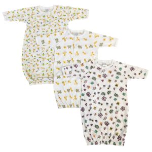 Unisex Newborn Baby 3 Piece Gown Set Nc_0742