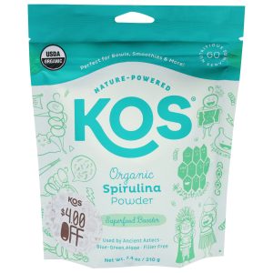 Kos - Spirulina Pwdr Og2 Sprfd - EA of 1-7.4 OZ