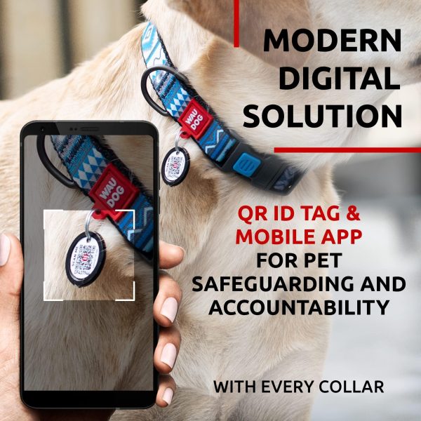 Nylon Dog Collar   Adjustable Dog Collar for Large Dogs Small & Medium Dogs   Breakaway Puppy Collars for Large Breed Dogs   Boy & Girl Dog Collars with Durable Plastic Buckle and QR Dog Tag - Image 3
