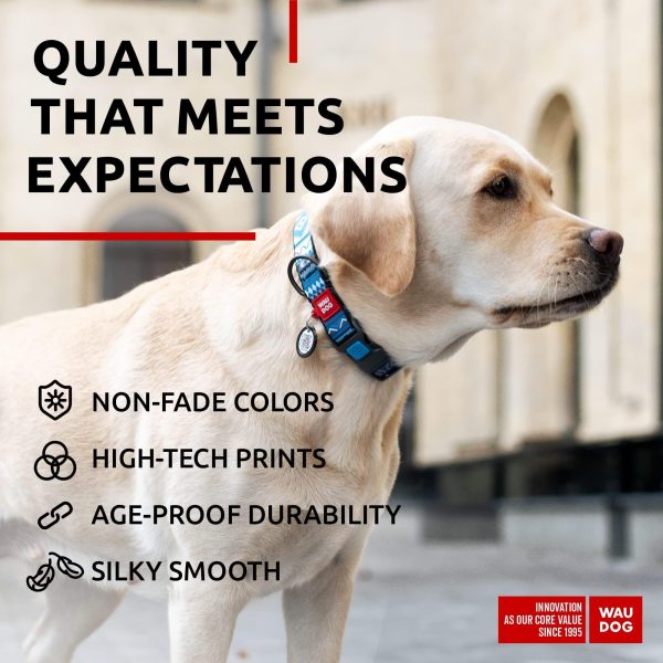 Nylon Dog Collar   Adjustable Dog Collar for Large Dogs Small & Medium Dogs   Breakaway Puppy Collars for Large Breed Dogs   Boy & Girl Dog Collars with Durable Plastic Buckle and QR Dog Tag - Image 4