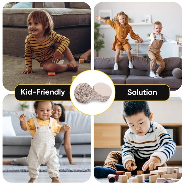Felt Pads for Cabinet Doors   04  Diameter 128 PCS   Beige Self Adhesive Felt Bumpers   Felt Dots to Protect Glass Furniture Walls & Floor   Door Bumpers to Prevent Slamming - Image 8