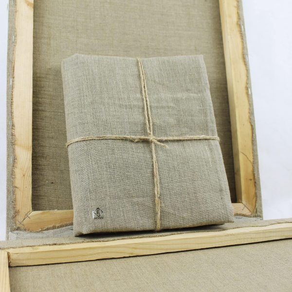 Art Linen Canvas 69  Wide x 2 Yard Long   Plain Natural Linen Fabric   Unprimed Linen Canvas for Painting   Heavy Duty (28.2 oz) Raw Canvas for Art - Image 6