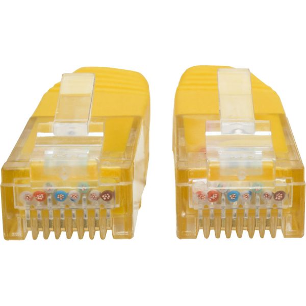 Eaton Tripp Lite Series Cat6 Gigabit Molded (UTP) Ethernet Cable (RJ45 M/M), PoE, Yellow, 5 ft. (1.52 m) - Image 2