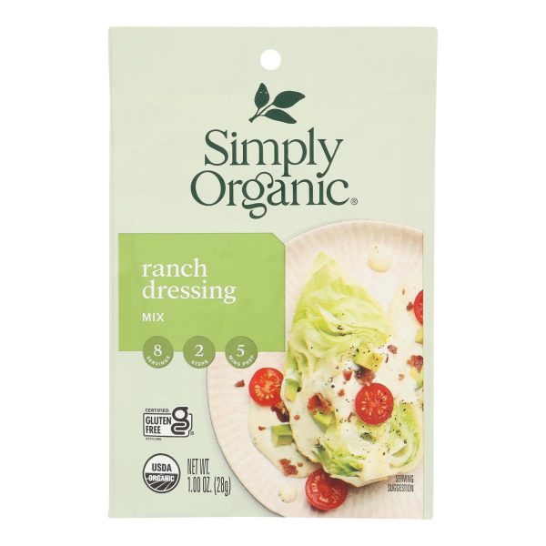 Simply Organic Ranch Salad Dressing Mix - Case of 12 - 1 oz. - Image 3