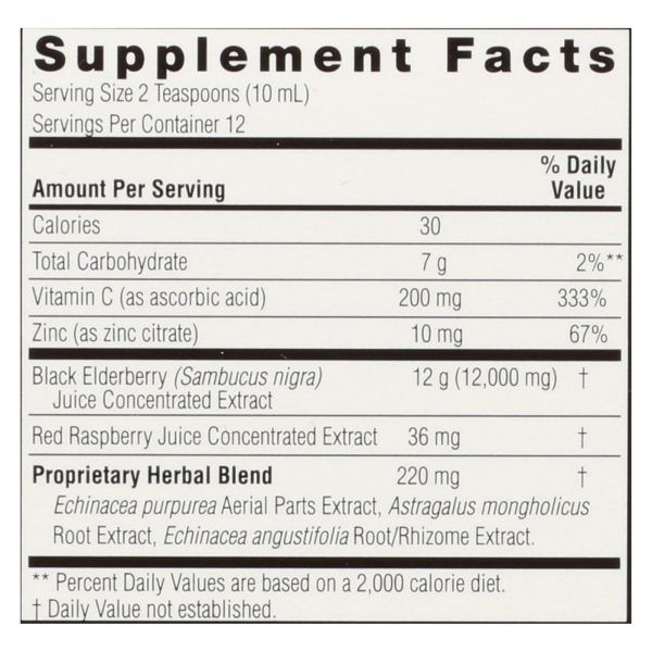 Nature's Answer - Sambucus Immune Support - 4 fl oz - Image 3