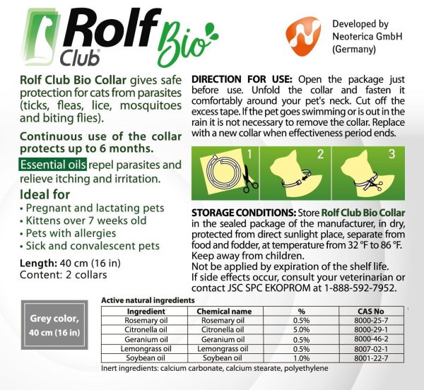 Natural Flea & Tick Collar for Cats   12 Months Control of Best Prevention & Safe Treatment   Anti Fleas and Ticks Essential Oil Repellent (1 Count) - Image 2