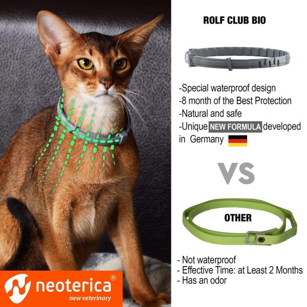 Natural Flea & Tick Collar for Cats   12 Months Control of Best Prevention & Safe Treatment   Anti Fleas and Ticks Essential Oil Repellent (1 Count) - Image 6