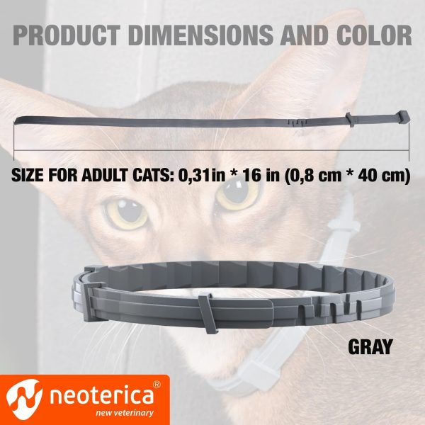 Natural Flea & Tick Collar for Cats   12 Months Control of Best Prevention & Safe Treatment   Anti Fleas and Ticks Essential Oil Repellent (1 Count) - Image 7