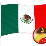 G128 Mexico Mexican Flag | 2.5x4 Ft | ToughWeave Series Embroidered 300D Polyester | Country Flag, Embroidered Design, Indoor/Outdoor, Brass Grommets