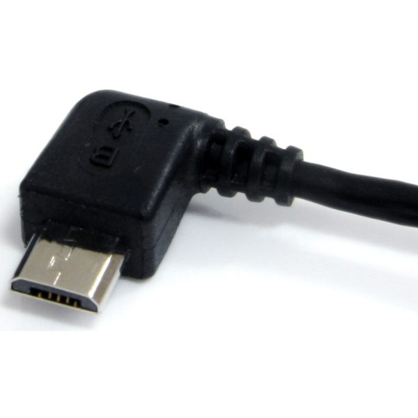 StarTech.com 6 ft Micro USB Cable - A to Left Angle Micro B - Image 2
