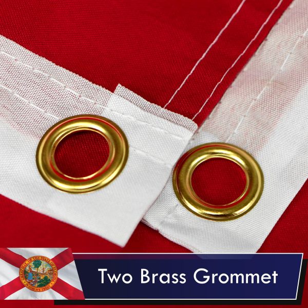 Florida FL State Flag 3x5 Ft 2-Pack Printed Polyester By G128 - Image 2