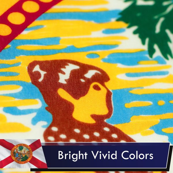 Florida FL State Flag 3x5 Ft 2-Pack Printed Polyester By G128 - Image 3