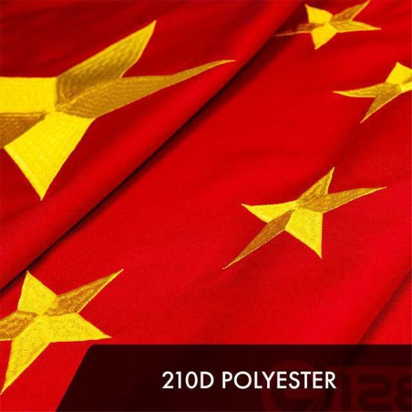 China Chinese Flag 3x5 Ft 5-Pack Embroidered Polyester By G128 - Image 4
