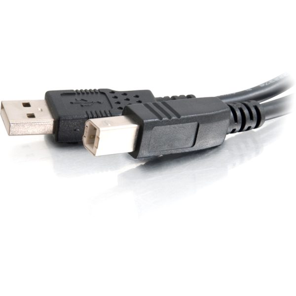 C2G 5m (16.4ft) USB Cable - USB A to B - 28AWG Conductor Size - Black - Image 4