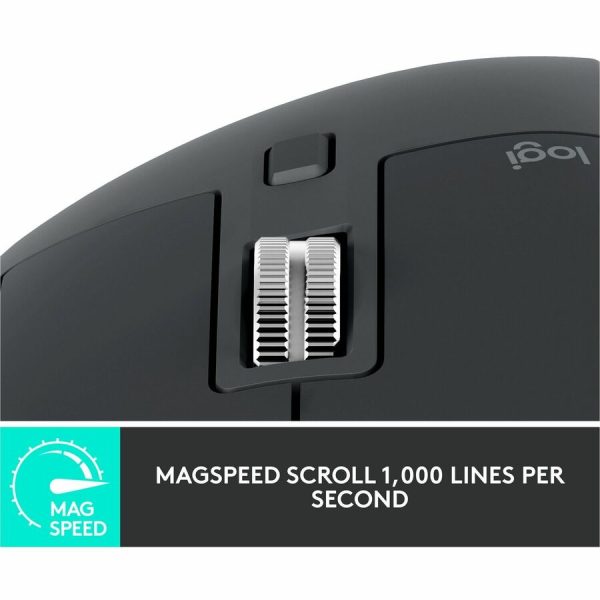 Logitech MX Master 3S for Business, Wireless Mouse with Quiet Clicks, 8K DPI, Logi Bolt USB Receiver, Graphite - Image 5