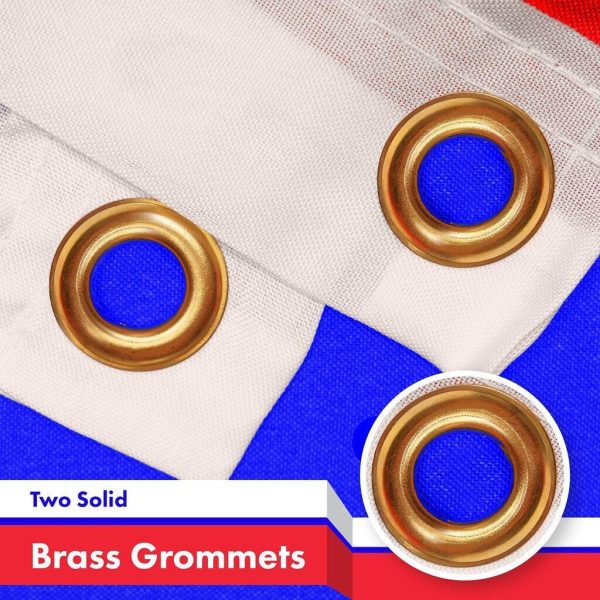 G128 Slovenia Slovene Flag | 3x5 Ft | Printed 150D Polyester - Indoor/Outdoor, Vibrant Colors, Brass Grommets, Quality Polyester, Much Thicker More Durable Than 100D 75D Polyester - Image 2