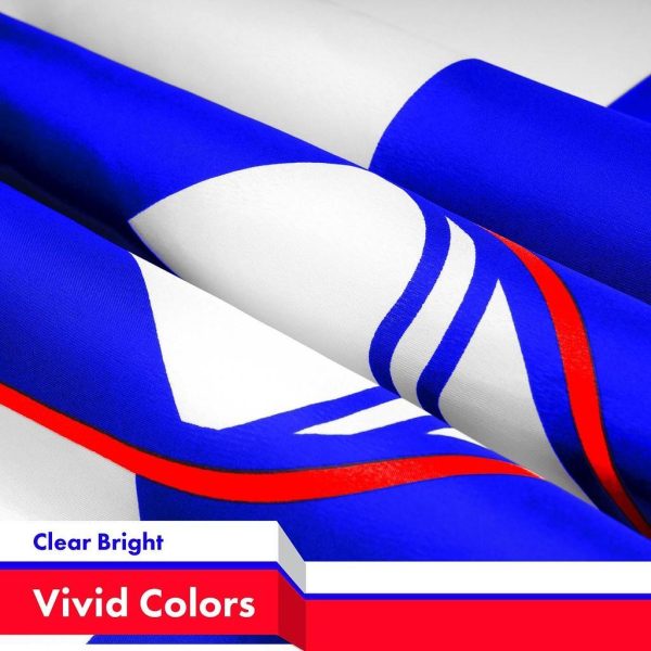 G128 Slovenia Slovene Flag | 3x5 Ft | Printed 150D Polyester - Indoor/Outdoor, Vibrant Colors, Brass Grommets, Quality Polyester, Much Thicker More Durable Than 100D 75D Polyester - Image 3