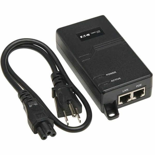 Eaton Tripp Lite Series Gigabit PoE+ Midspan Active Injector - IEEE 802.3at/802.3af, 30W, 1 Port - Image 6