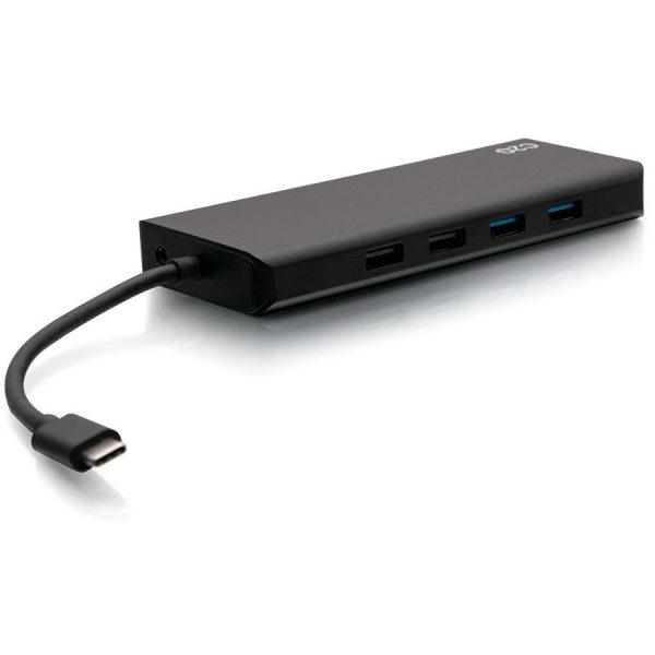 C2G USB C Docking Station - Dual Monitor Docking Station with 4K HDMI, USB, Ethernet, and AUX - Power Delivery up to 60W - Image 6