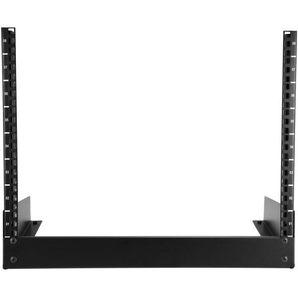 StarTech.com 2-Post 8U Desktop Server Rack, Open Frame 19in Computer Rack, Small Home/Office Rack for AV / Studio / Data / IT Equipment - Image 3