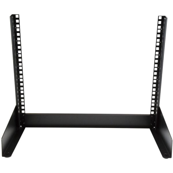 StarTech.com 2-Post 8U Desktop Server Rack, Open Frame 19in Computer Rack, Small Home/Office Rack for AV / Studio / Data / IT Equipment - Image 4