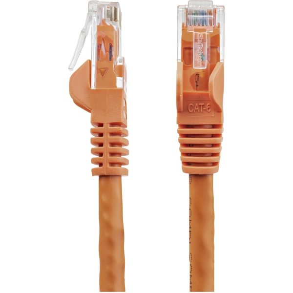 StarTech.com 1ft CAT6 Ethernet Cable - Orange Snagless Gigabit - 100W PoE UTP 650MHz Category 6 Patch Cord UL Certified Wiring/TIA - Image 3