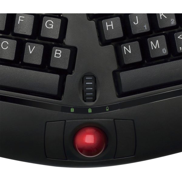 Adesso Tru-Form Media 3150 - 2.4 GHz Wireless Ergo Trackball Keyboard - Image 4