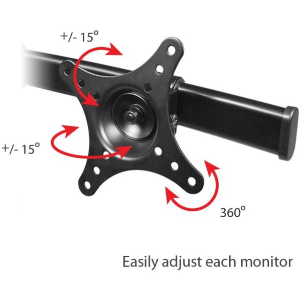Freestanding Dual Monitor Desk Stand - 13" to 27", Max Load 22 lbs - Image 7