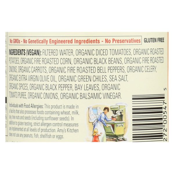 Amy's - Organic Fire Roasted Southwestern Vegetable Soup - Case of 12 - 14.3 oz - Image 2