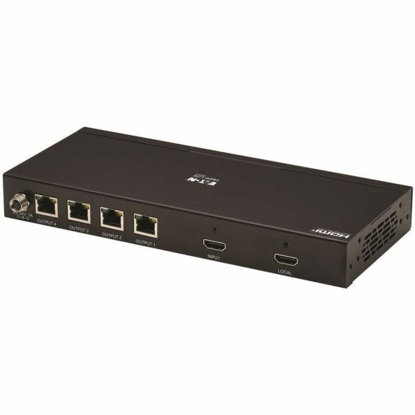 Eaton Tripp Lite Series 4-Port HDMI over Cat6 Extender Kit, Splitter/3x Pigtail Receivers - 4K 60 Hz, HDR, 4:4:4, PoC, 230 ft. (70.1 m), TAA - Image 5