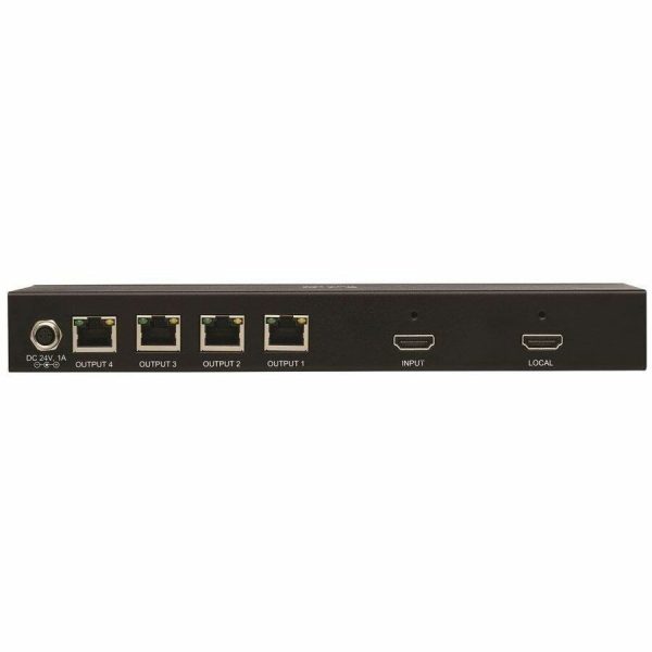 Eaton Tripp Lite Series 4-Port HDMI over Cat6 Extender Kit, Splitter/3x Pigtail Receivers - 4K 60 Hz, HDR, 4:4:4, PoC, 230 ft. (70.1 m), TAA - Image 7